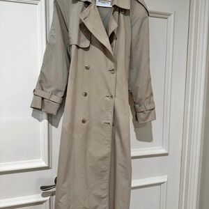 London Fog Beige Double-Breasted Trench Coat